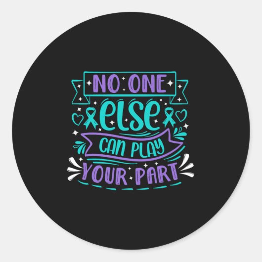 Else Can Play Your Part Premium  Runder Aufkleber (Vorderseite)