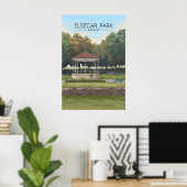Elsecar Park Barnsley Reiseplakat Poster (Heimbüro)