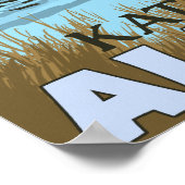 Elsengetränk am See - Katmai, Alaska Poster (Ecke)