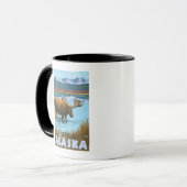 Elsengetränk am See - Sitka, Alaska Tasse (Vorderseite Links)