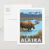 Elsengetränk am See - Wrangell, Alaska Postkarte (Vorne/Hinten)