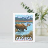 Elsengetränk am See - Wrangell, Alaska Postkarte (Stehend Vorderseite)