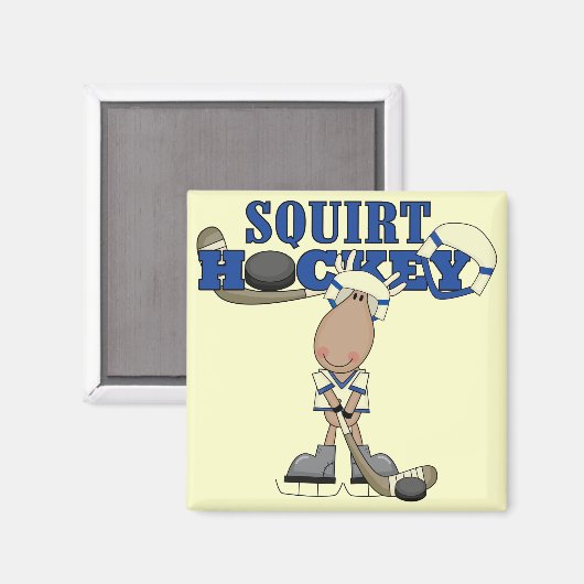 Elsenhockeyschläger und Geschenke Magnet (Vorderseite/Rückseite)