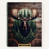Elsenportrait in einem duskischen Wald Notizblock (Vorderseite)