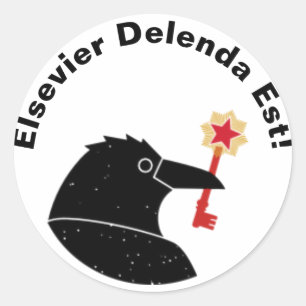 Elsevier Protestaufkleber Runder Aufkleber