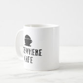 Elsewhere Cafe V1 Helles Design Kaffeetasse (Vorderseite Links)