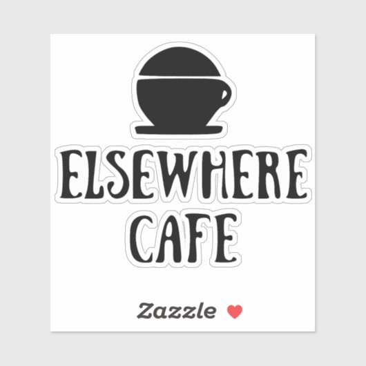 Elsewhere Cafe V1 Light Mode Aufkleber (Blatt)