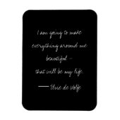 Elsie De Wolfe Quote Magnet (Vertikal)