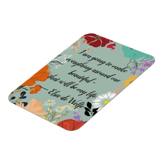 Elsie de Wolfe Quote Magnet (Linke Seite)