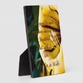 Elsie de Wolfe Quote Plaque Fotoplatte (Seite)