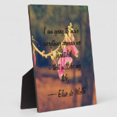 Elsie de Wolfe Quote Plaque Fotoplatte (Seite)