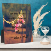 Elsie de Wolfe Quote Plaque Fotoplatte (Seite)