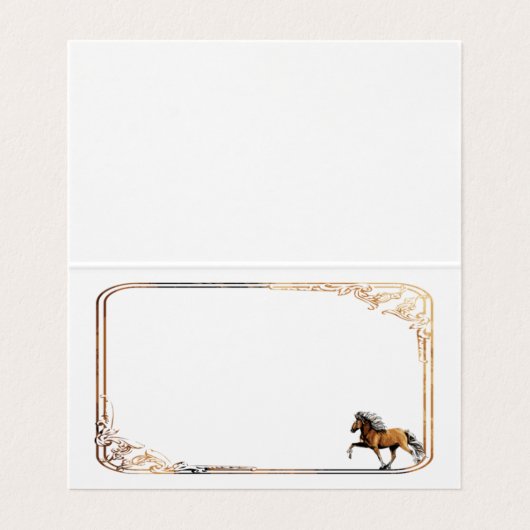 Elska Isländisch mare Visitenkarten (Innenseite Aufgefaltet)