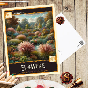 Elsmere, Delaware Antike Postkarte