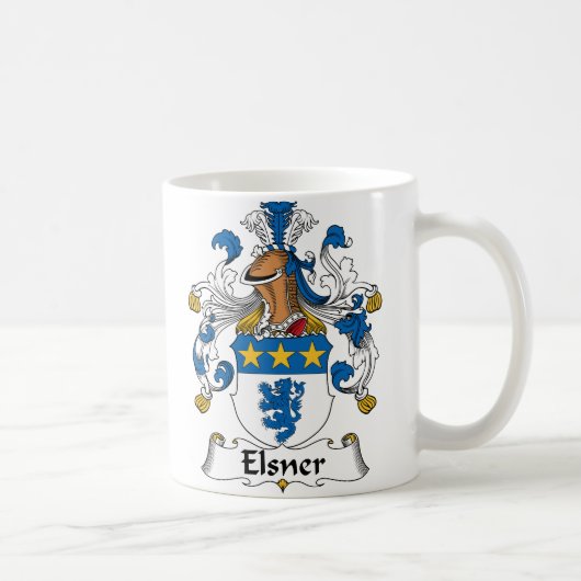 Elsner Familienwappen Kaffeetasse (Rechts)