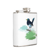 Elster auf einer Niederlassung Flachmann (Rechts)