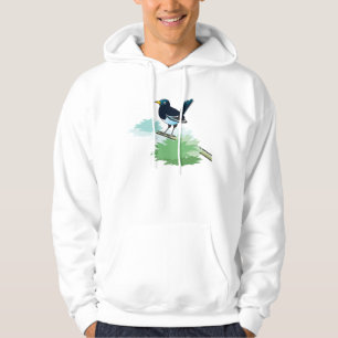 Elster auf einer Niederlassung Hoodie