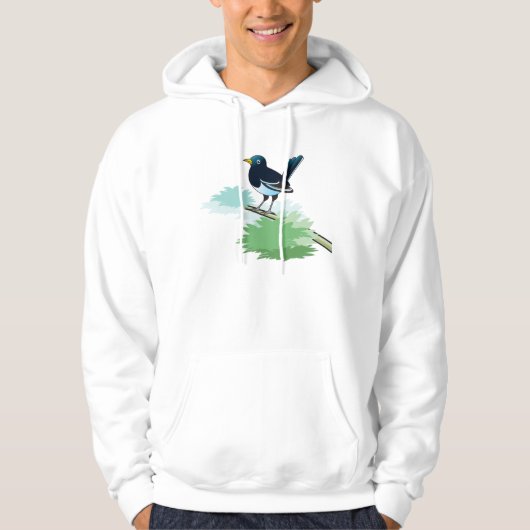 Elster auf einer Niederlassung Hoodie (Vorderseite)