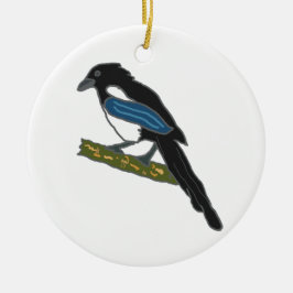 Elster Keramik Ornament
