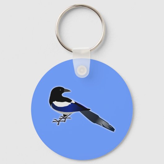 Elster Magpie Schlüsselanhänger (Vorderseite)