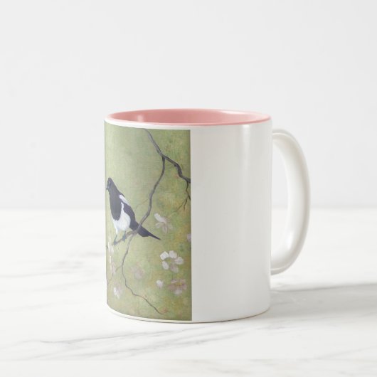 Elster und Hartriegel Zweifarbige Tasse (VorderseiteRechts)