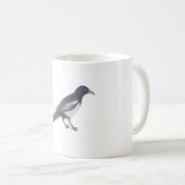 Elster-Wasserfarben-Vogelart-Kunst Kaffeetasse (VorderseiteRechts)
