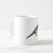 Elster-Wasserfarben-Vogelart-Kunst Kaffeetasse (Vorderseite Links)