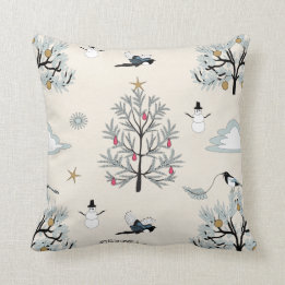 Elster-Weihnachten in hohem Wüste Sagebrush Kissen