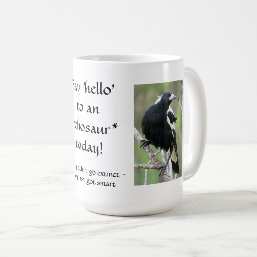 Elsterarchosaur-Tasse Kaffeetasse (VorderseiteRechts)