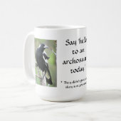 Elsterarchosaur-Tasse Kaffeetasse (Vorderseite Links)