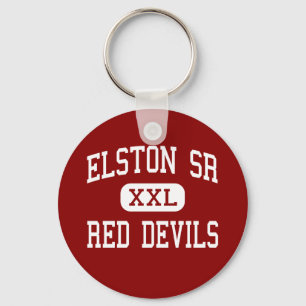 Elston Sr - rote Teufel - hoch - Michigan-Stadt Schlüsselanhänger