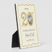 Eltern 20. Hochzeitstag Foto Fotoplatte (Seite)