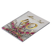 Eltern 40. Hochzeit Jahrestag Ruby Wedding Notizblock (Linke Seite)