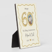 Eltern 40 Jahre Foto zum Hochzeitstag Fotoplatte (Seite)