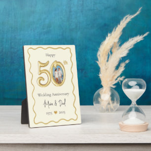 Eltern 50. Hochzeitstag Foto Fotoplatte