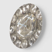 Eltern 60 Jahre Diamond Wedding 2021 Große Wanduhr (Winkel)