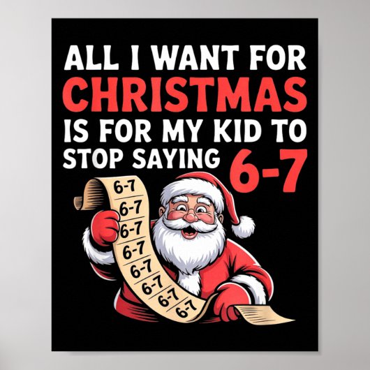 Eltern 6-7 Six Seven Ich Will Nur, Dass Mein Kind Poster (Vorne)