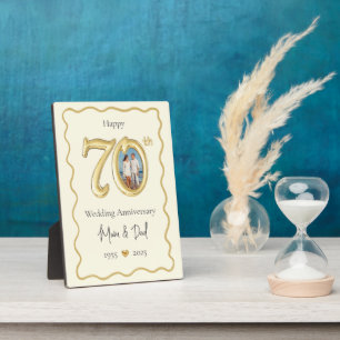 Eltern 70. Hochzeitstag Foto Fotoplatte