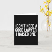 Eltern Abschluss der Vatermutter Law School Karte (Gelbe Blume)