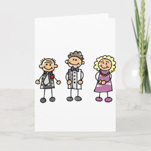 Eltern am Hochzeitstag Karte