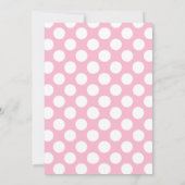 Eltern & Baby Whale Pink Girl Bingo Einladung (Rückseite)