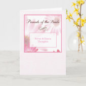 Eltern der Braut Glückwunsch Individuelle Name Karte (Gelbe Blume)