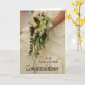 Eltern der Braut Hochzeit gratulieren Karte (Gelbe Blume)