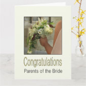 Eltern der Braut Hochzeit gratulieren Karte (Gelbe Blume)
