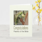 Eltern der Braut Hochzeit gratulieren Karte (Gelbe Blume)