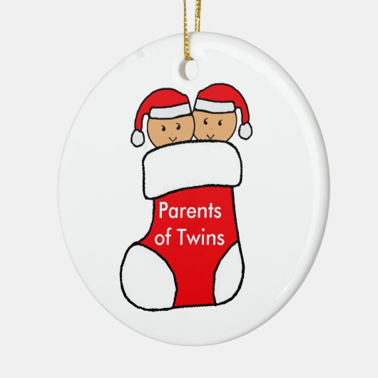 Eltern der Zwillings-Verzierung Keramikornament (Links)