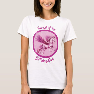 "Eltern des Geburtstagskarls!" Pink Pegasus Fantas T-Shirt