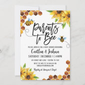 Eltern, die Baby Shower Honey Bee haben Einladung (Vorderseite)