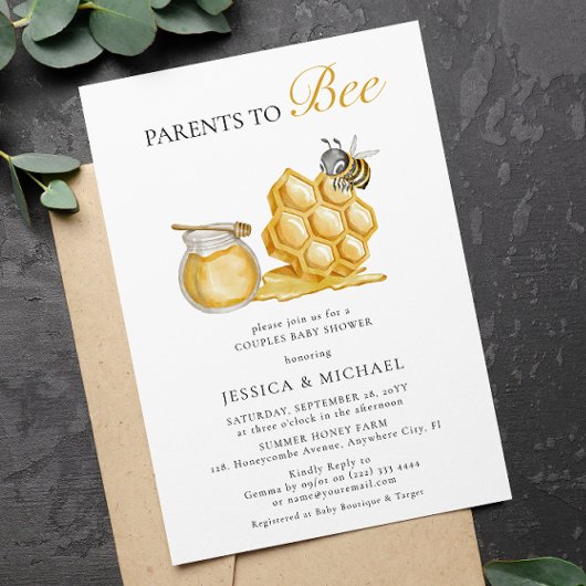 Eltern, die eine geschlechtsneutrale minimale Baby Einladung