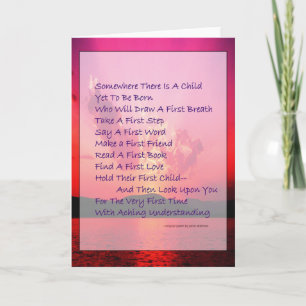 Eltern, die Grußkarte haben Karte